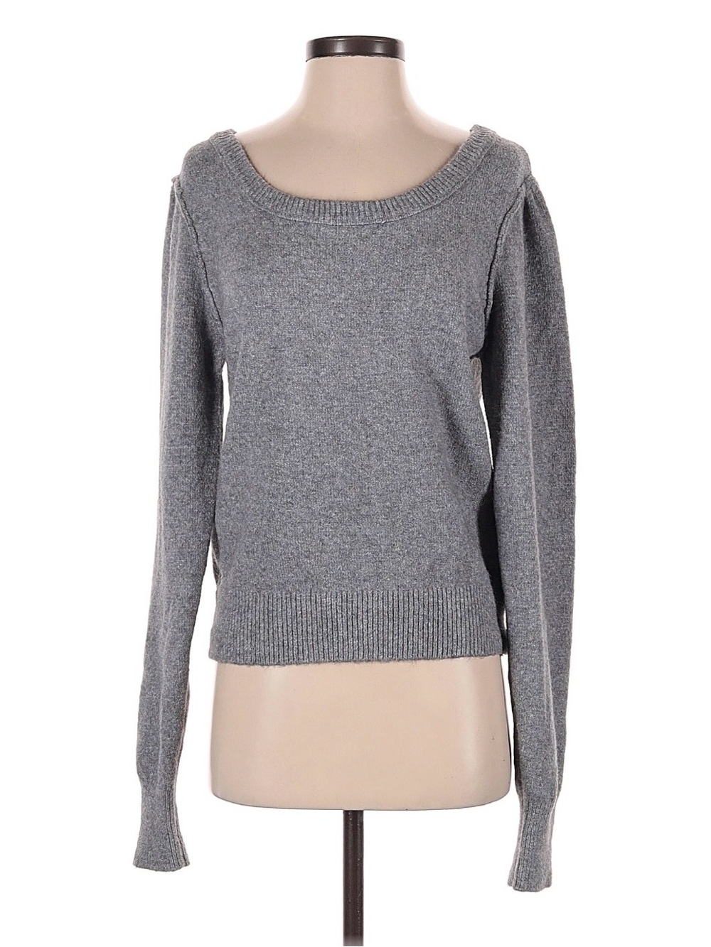 Free People Classic Women's Gray Knit Sweater